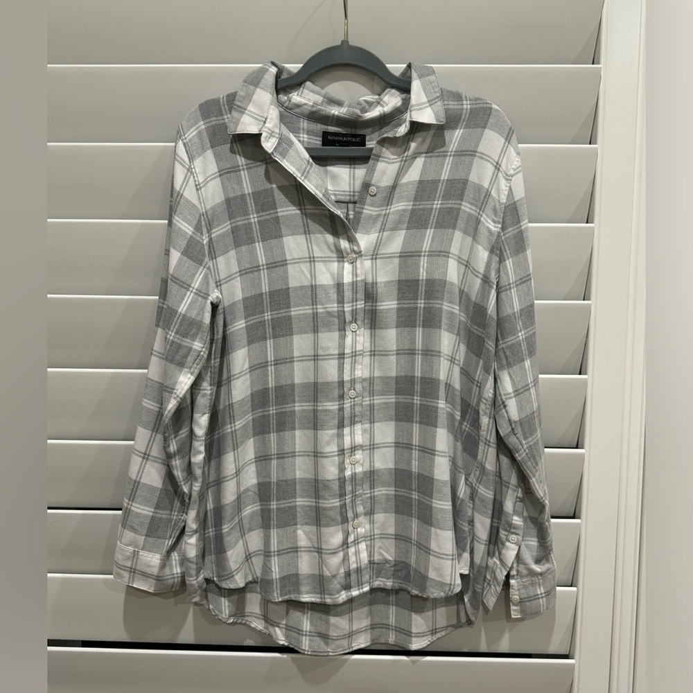 Banana Republic boyfriend flannel